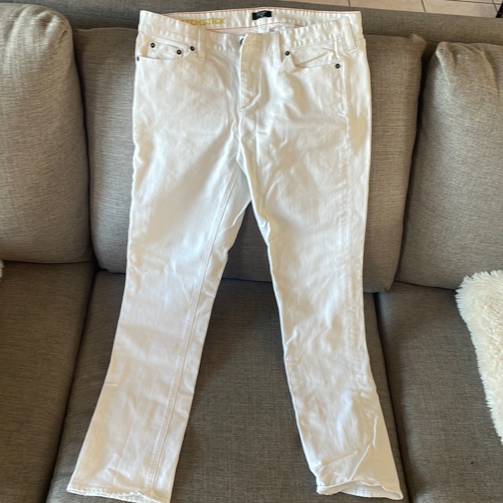 J Crew White MatchStick Jeans